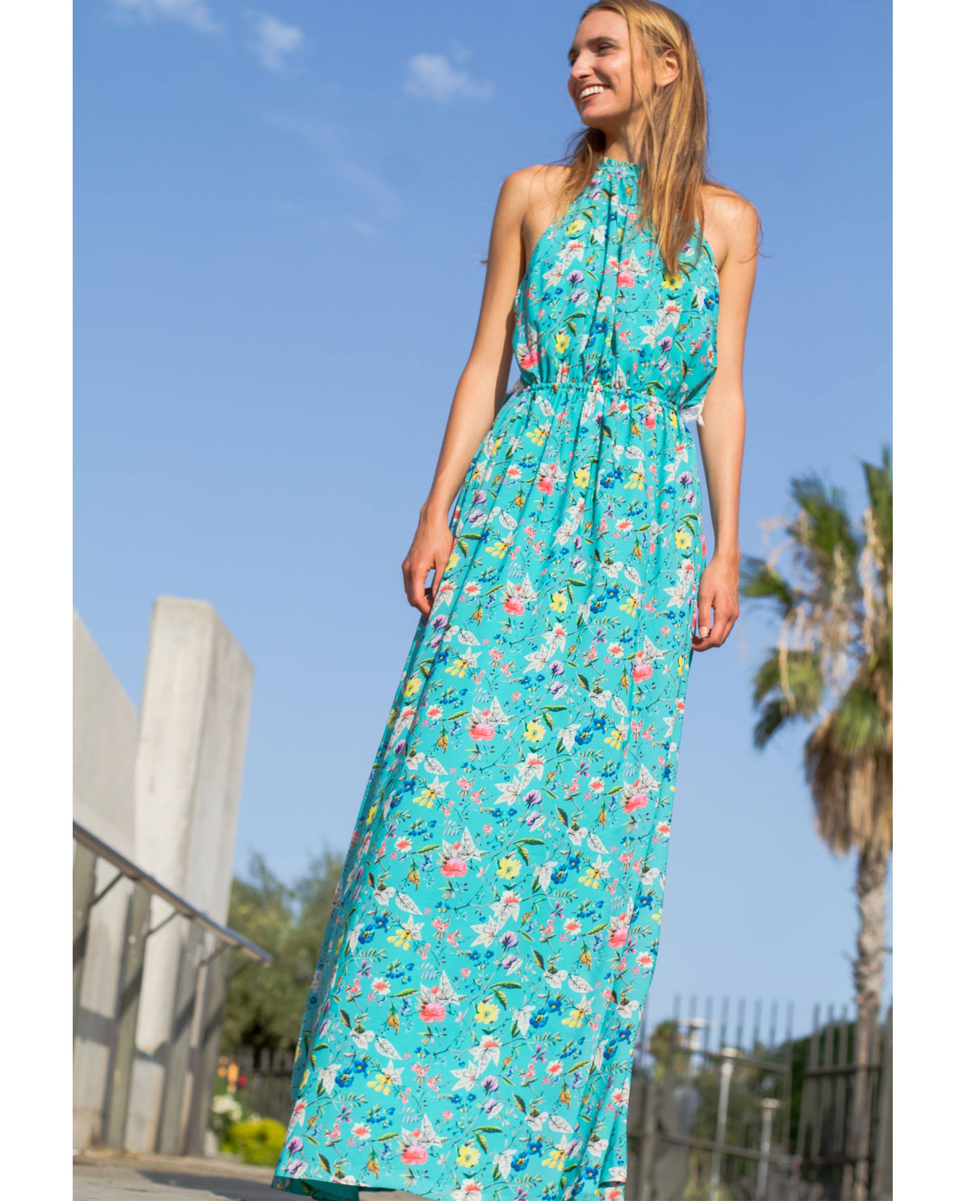 PRÊT À PORTER-OUTLET CÁPSULA SS18 - VESTIDOS - Maxi vestido Petra de georgette con estampado floral