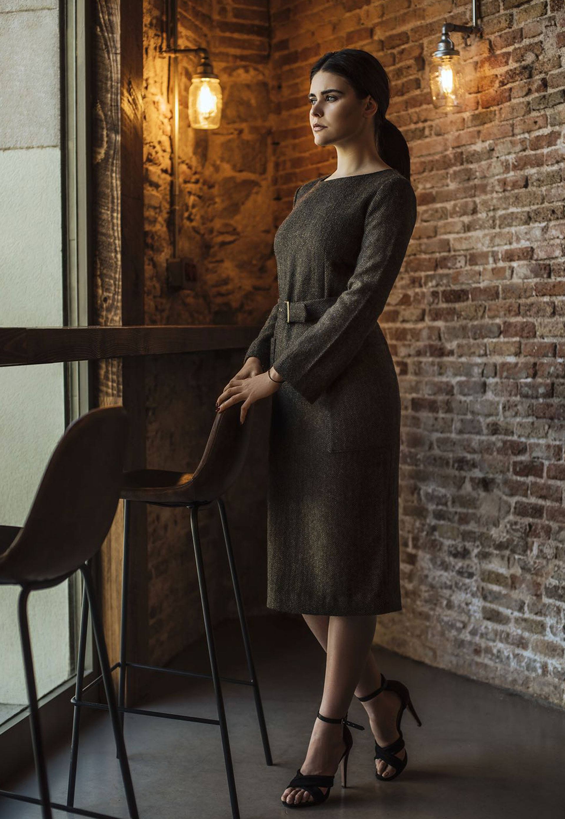 PRÊT À PORTER-CÁPSULA IO WINTER 18-19 - VESTIDOS - Vestido años setenta midi