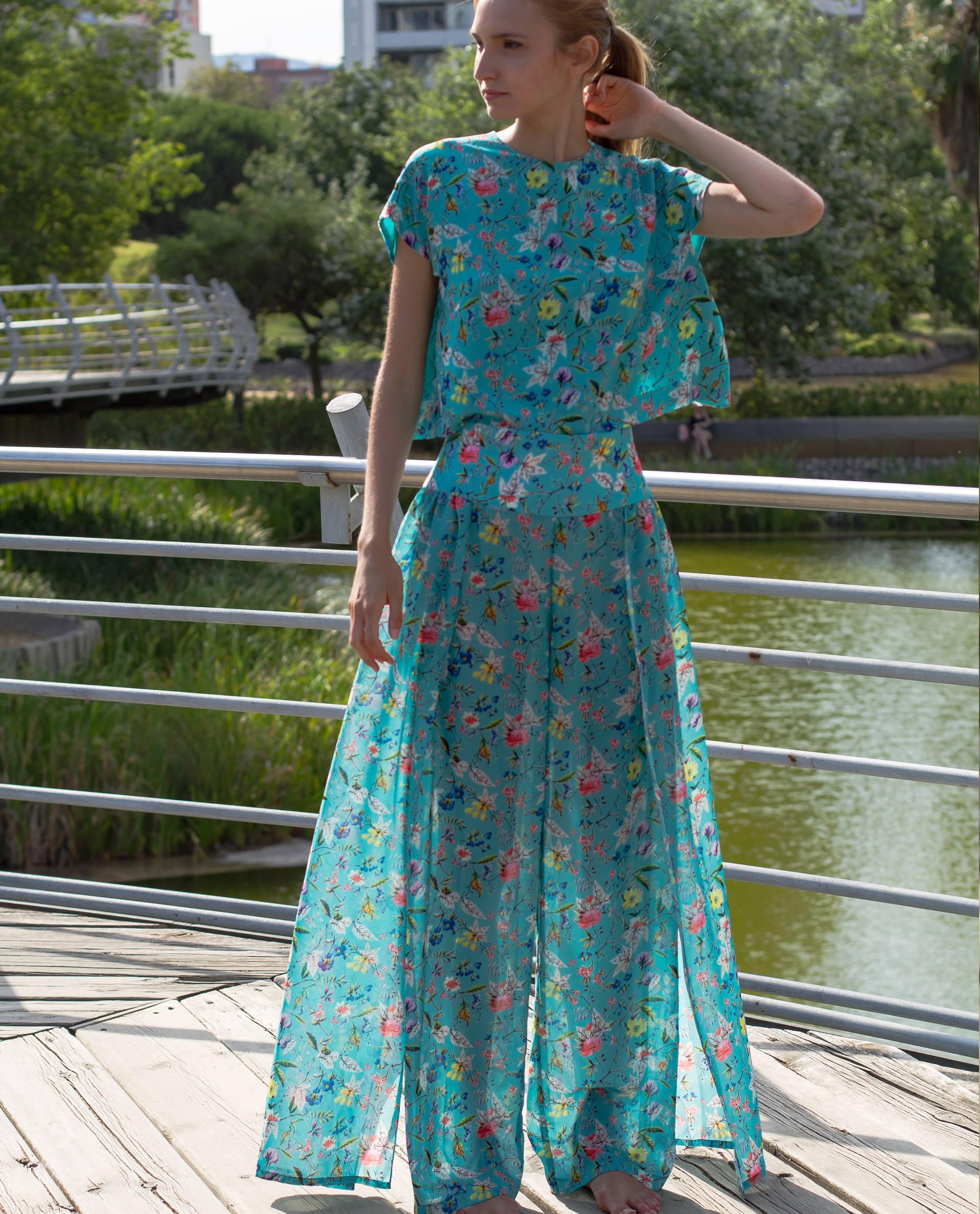 PRÊT À PORTER-SPRING/SUMMER 2018 - PANTALONES - Pantalón de verano Miconos con sobre falda