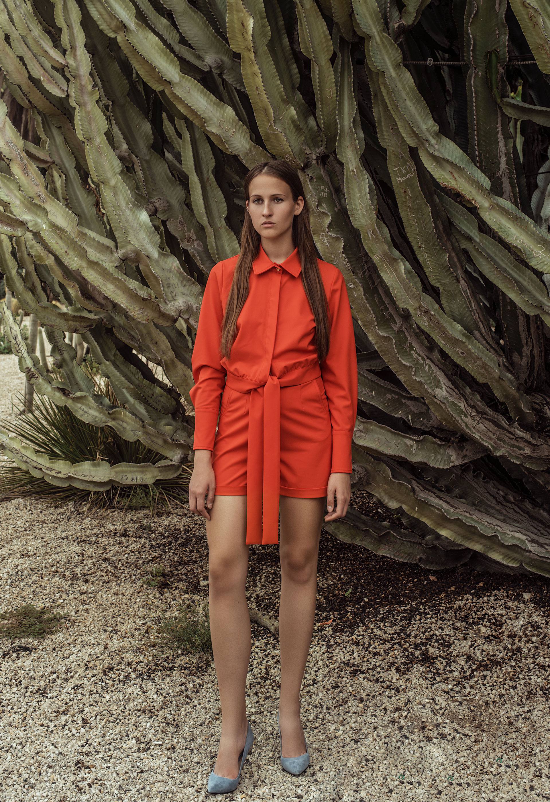 PRÊT À PORTER-CÁPSULA IO SS19 - PANTALONES - Pantalón corto naranja IO DREAMS