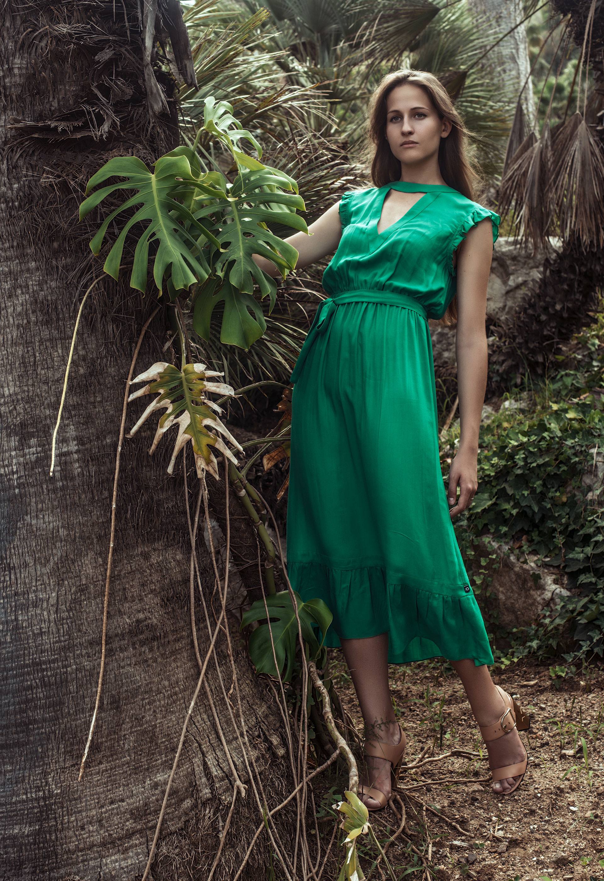 PRÊT À PORTER-BÁSICOS - VESTIDOS - Vestido verde esmeralda IO DREAMS