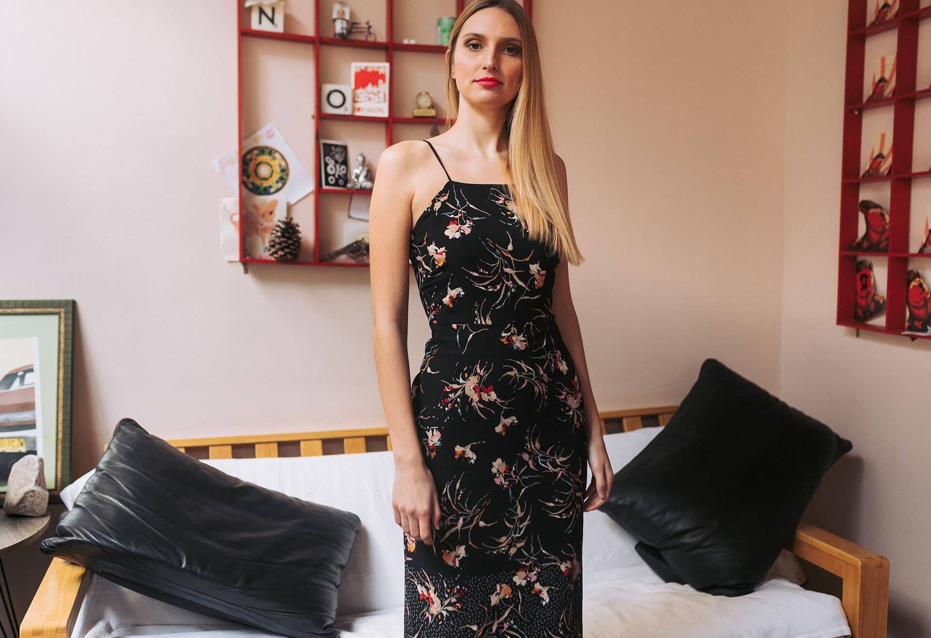 Vestido midi IO DREAMS   | IO DREAMS moda sostenible y tica